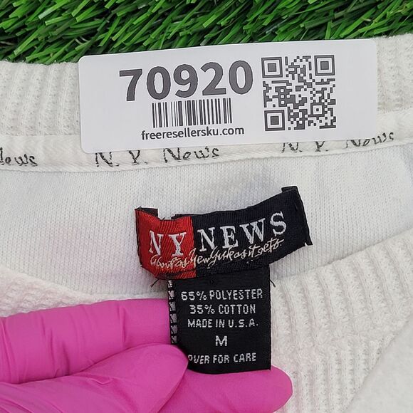 Vintage 1994 NYN New-York Sweatshirt Medium 26x26 Baggy USA - Picture 7 of 11